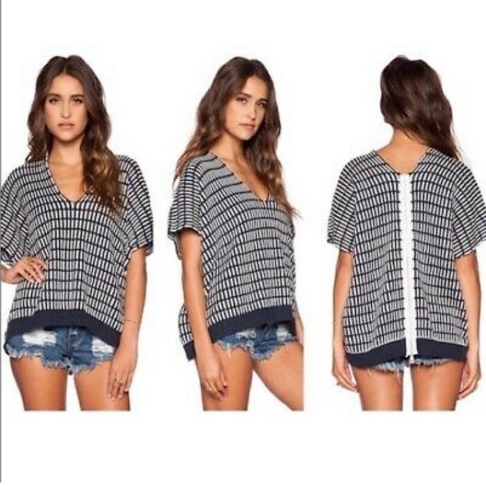 Free People Ofso Zip Up Sweater Shirt